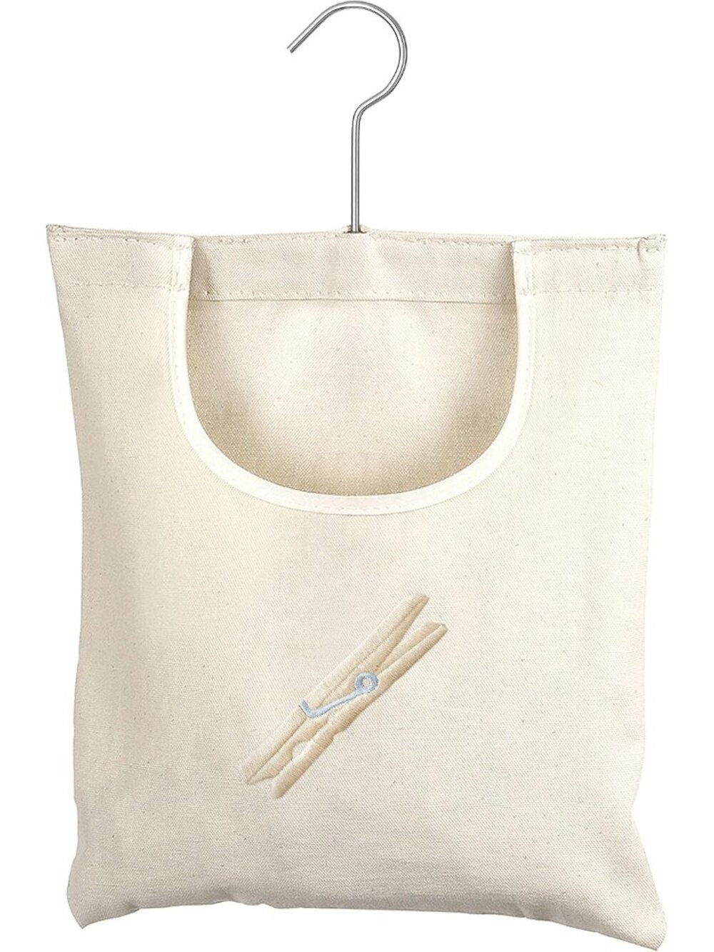 Canvas Clothespin Bag Hanging Storage Organizer